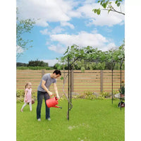 Arche de jardin pour plantes grimpantes, treillis métallique arqué durable avec finition thermolaquée, pour mariages, tonnelles et décoration extérieure, pour pelouse, fête