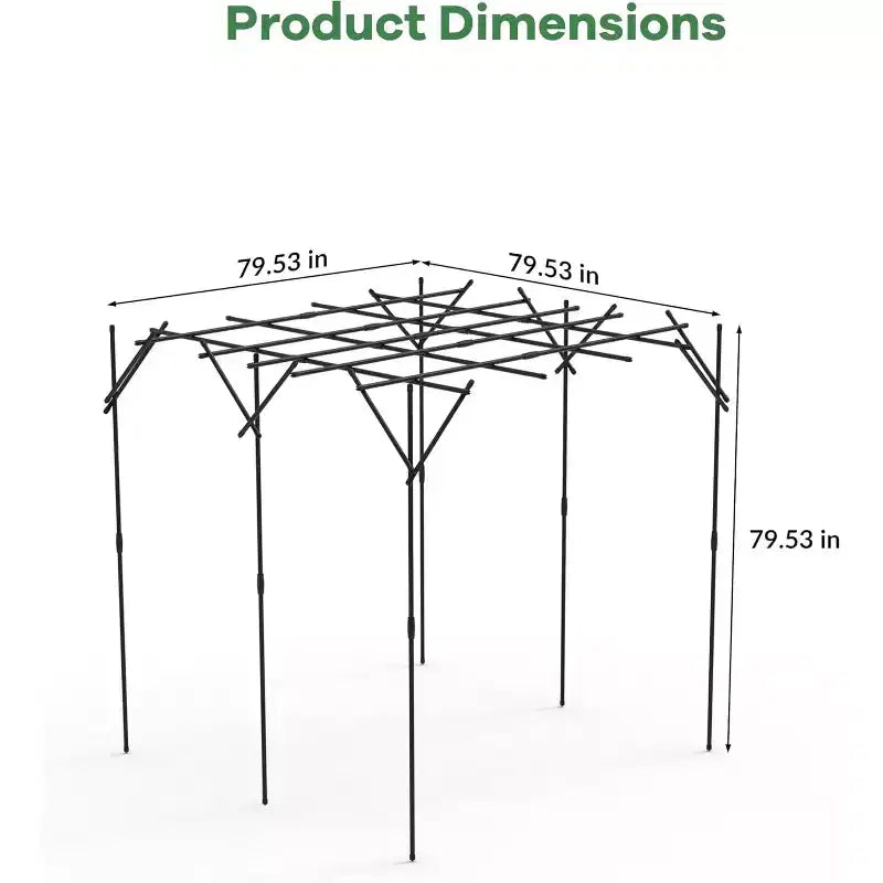 Arche de jardin pour plantes grimpantes, treillis métallique arqué durable avec finition thermolaquée, pour mariages, tonnelles et décoration extérieure, pour pelouse, fête