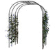Garden Arch Trellis for Climbing Plants, Metal Arched Arbor Durable Powder-Coated Finish, for Weddings, Gazebos, and Outdoor Decor, for Lawn, Party