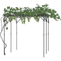 Arche de jardin pour plantes grimpantes, treillis métallique arqué durable avec finition thermolaquée, pour mariages, tonnelles et décoration extérieure, pour pelouse, fête
