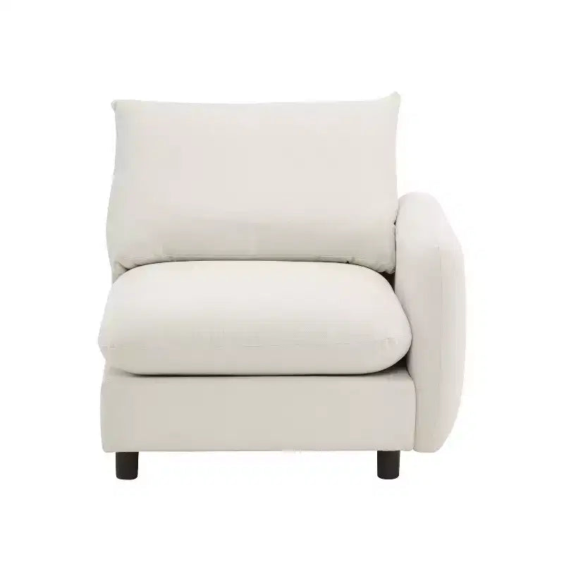 Christopher Knight Home Acker 99.5 canapé sectionnel rembourré moderne 3 places, blanc