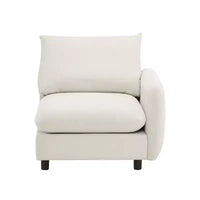 Christopher Knight Home Acker 99.5 canapé sectionnel rembourré moderne 3 places, blanc