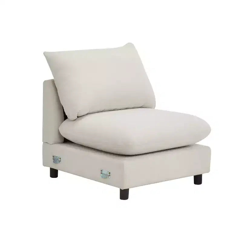 Christopher Knight Home Acker 99.5 canapé sectionnel rembourré moderne 3 places, blanc