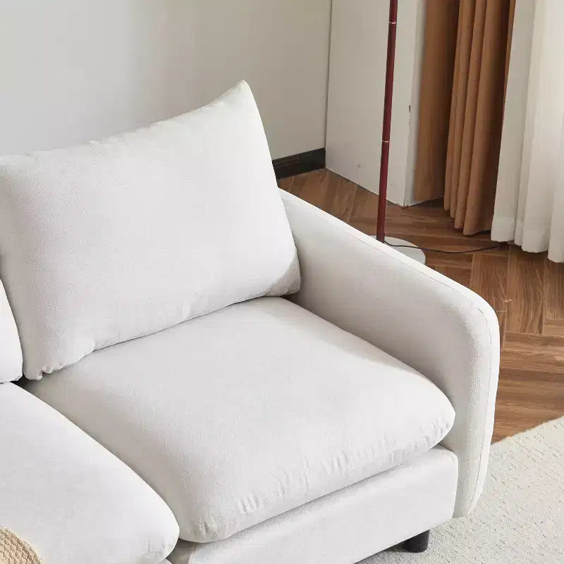 Christopher Knight Home Acker 99.5 canapé sectionnel rembourré moderne 3 places, blanc