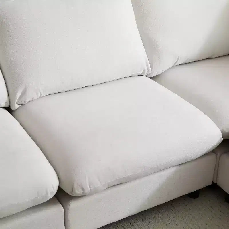 Christopher Knight Home Acker 99.5 canapé sectionnel rembourré moderne 3 places, blanc