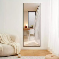 Miroir mural/à poser : haute définition, incassable - idéal pour chambre, salon, couloir