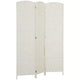 Paravent HOMCOM, Séparateur d'intimité pliable, Cloison portable en osier de 1,8 m de haut pour chambre à coucher, bureau à domicile, blanc