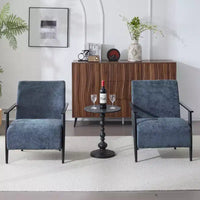 Christopher Knight Home Arnold fauteuil club moderne rembourré en fer (lot de 2)