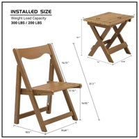 GDFStudio Matt Ensemble bistro pliable 3 pièces en polystyrène haute résistance