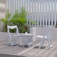 GDFStudio Matt Ensemble bistro pliable 3 pièces en polystyrène haute résistance