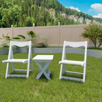 GDFStudio Matt Ensemble bistro pliable 3 pièces en polystyrène haute résistance