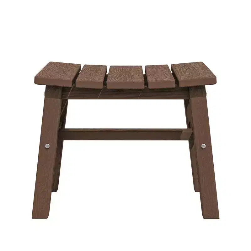 Hyleory HDPE Ottoman portable, tabouret d'extérieur ergonomique incurvé