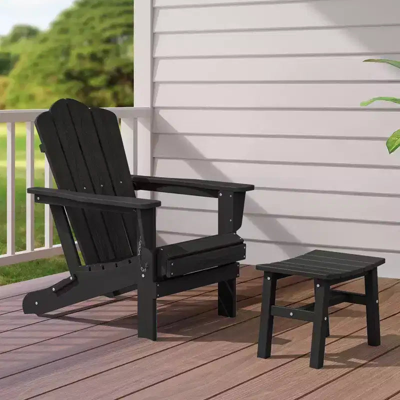 Hyleory HDPE Ottoman portable, tabouret d'extérieur ergonomique incurvé