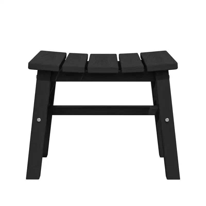 Hyleory HDPE Ottoman portable, tabouret d'extérieur ergonomique incurvé