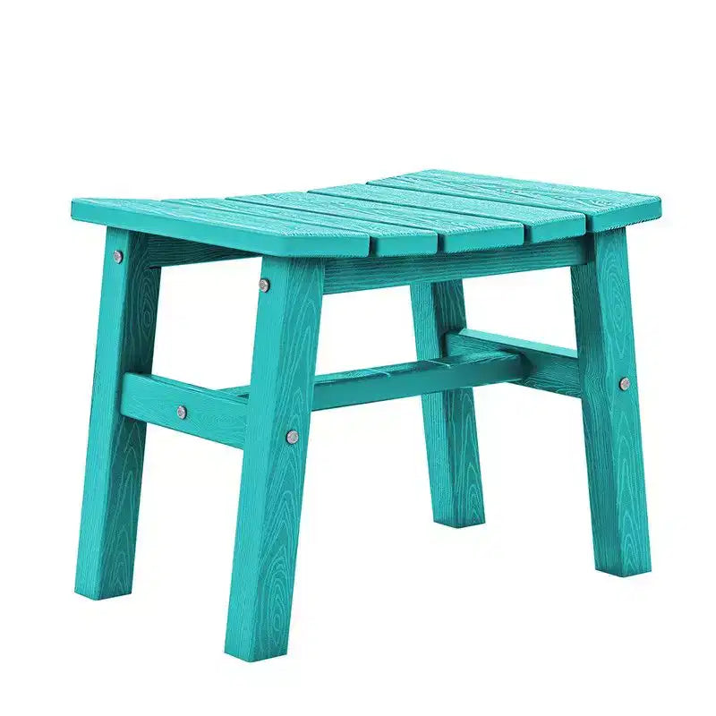 Hyleory Ottoman portable en HDPE, tabouret d'extérieur courbe ergonomique