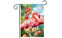 Briarwood Lane Drapeau de jardin d'été 12x18 pour l'extérieur, paire de flamants roses For Summer