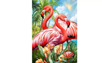 Briarwood Lane Drapeau de jardin d'été 12x18 pour l'extérieur, paire de flamants roses For Summer