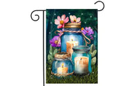 Briarwood Lane Drapeau de jardin de printemps 30x45 cm Pour l'extérieur Soyez une lumière Bocaux pour drapeau de jardin de printemps Drapeaux pour l'extérieur