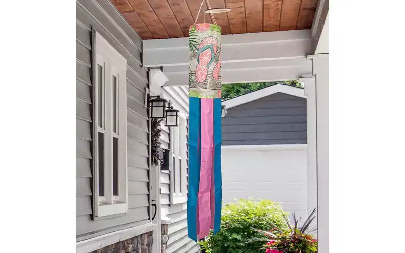 Briarwood Lane Manche à air d'ete de bienvenue tongs de plage 40x6, tourbillon à vent