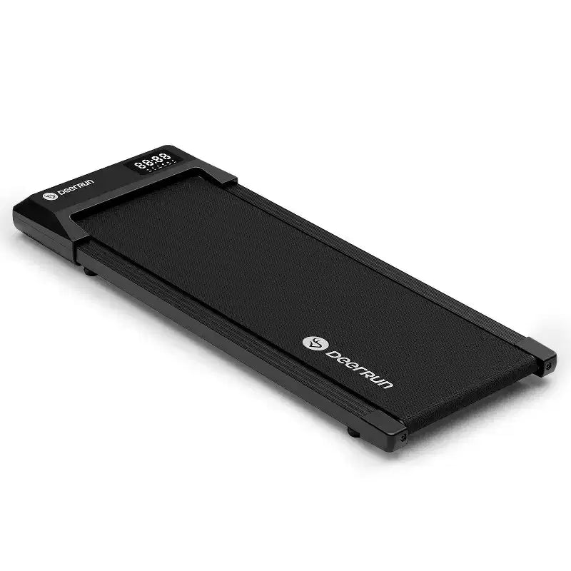 Tapis de course à bande de course de 39 x 100 cm, 2,5 CV, 2 en 1, écran LED, 1-8 km/h, capacité de poids de 158 kg