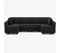 Canapé modulable Belffin Terry avec rangement intégré (6 places + 8 côtés)