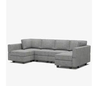 Canapé modulable Belffin Terry avec rangement intégré (6 places + 8 côtés)