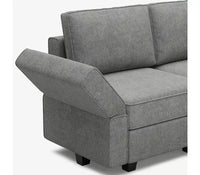 Canapé modulable Belffin Terry avec rangement intégré (6 places + 8 côtés)