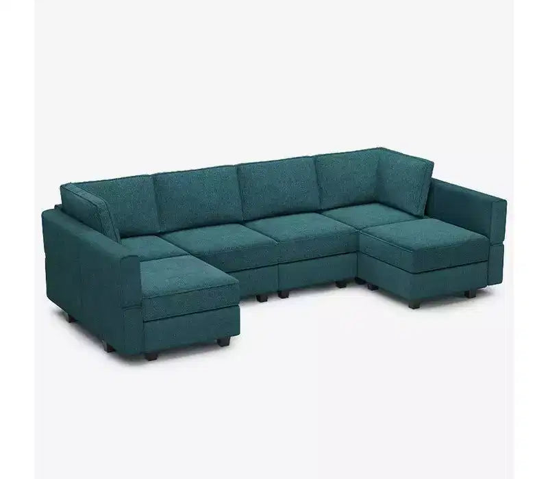 Canapé modulable Belffin Terry avec rangement intégré (6 places + 8 côtés)