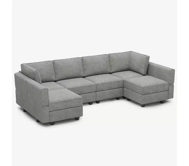 Canapé modulable Belffin Terry avec rangement intégré (6 places + 8 côtés)