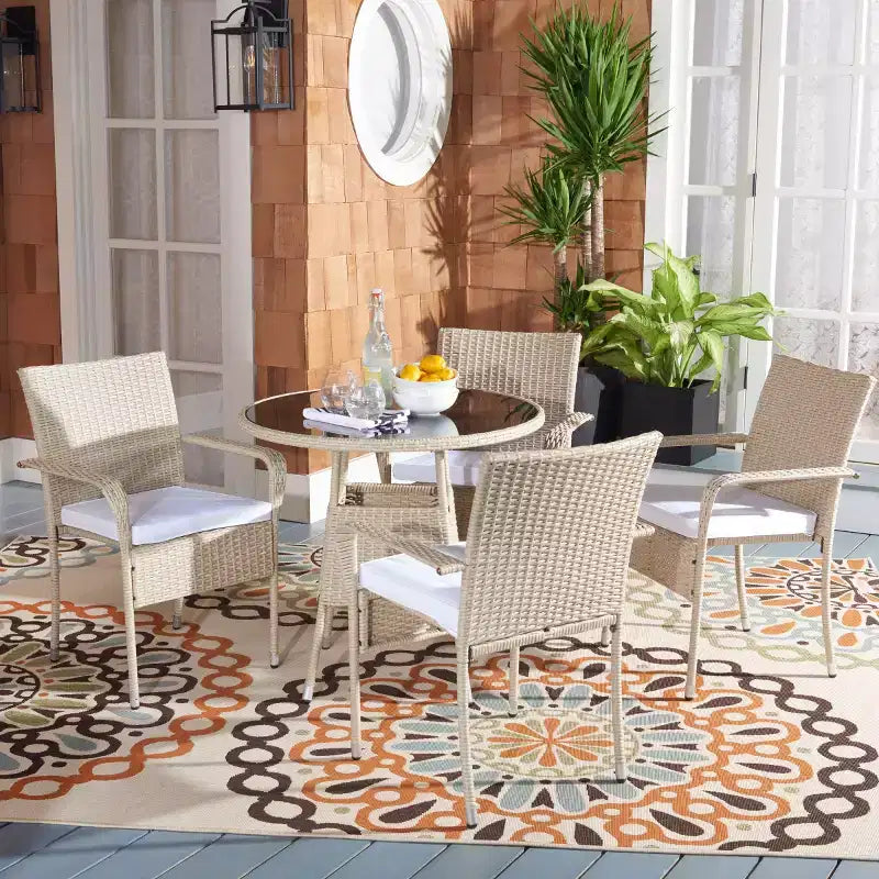Ensemble de salle à manger 5 pièces Laina - Intérieur/Extérieur - PAT7703 - Safavieh