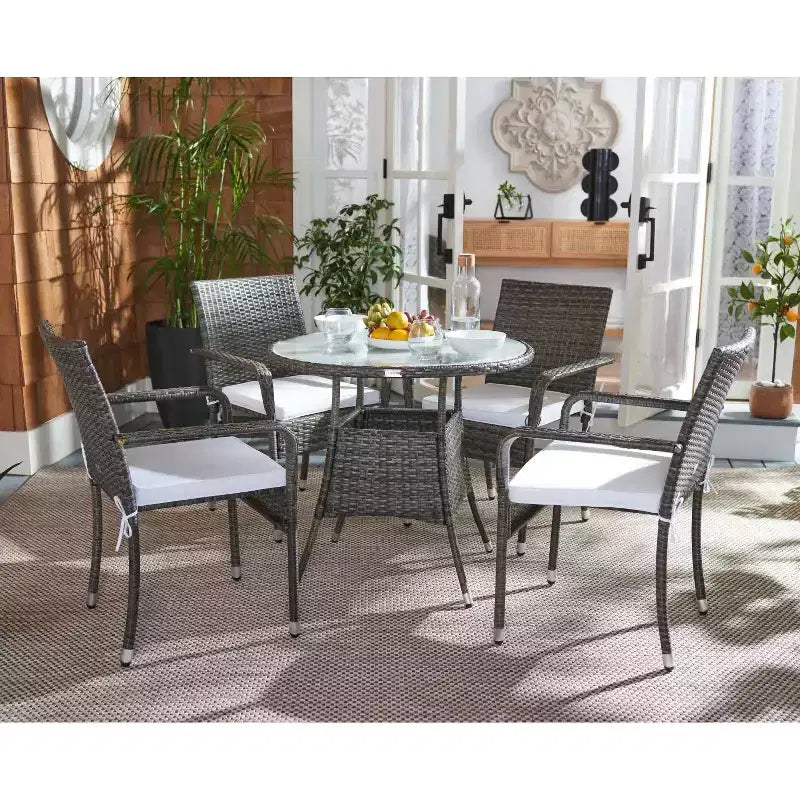 Ensemble de salle à manger 5 pièces Laina - Intérieur/Extérieur - PAT7703 - Safavieh
