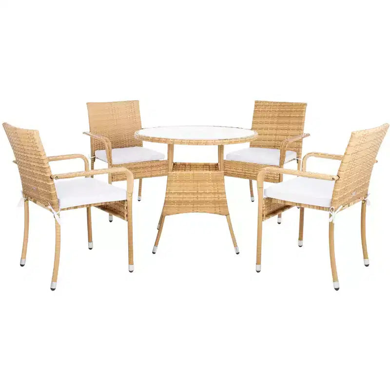 Ensemble de salle à manger 5 pièces Laina - Intérieur/Extérieur - PAT7703 - Safavieh