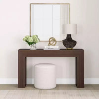 Console table Plank+Beam Grand, 56 po, en bois massif, moderne, pour canapé, table d'entrée pour couloir, derrière le canapé, salon, foyer