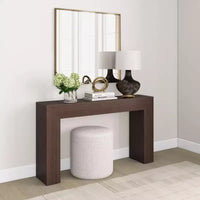 Console table Plank+Beam Grand, 56 po, en bois massif, moderne, pour canapé, table d'entrée pour couloir, derrière le canapé, salon, foyer