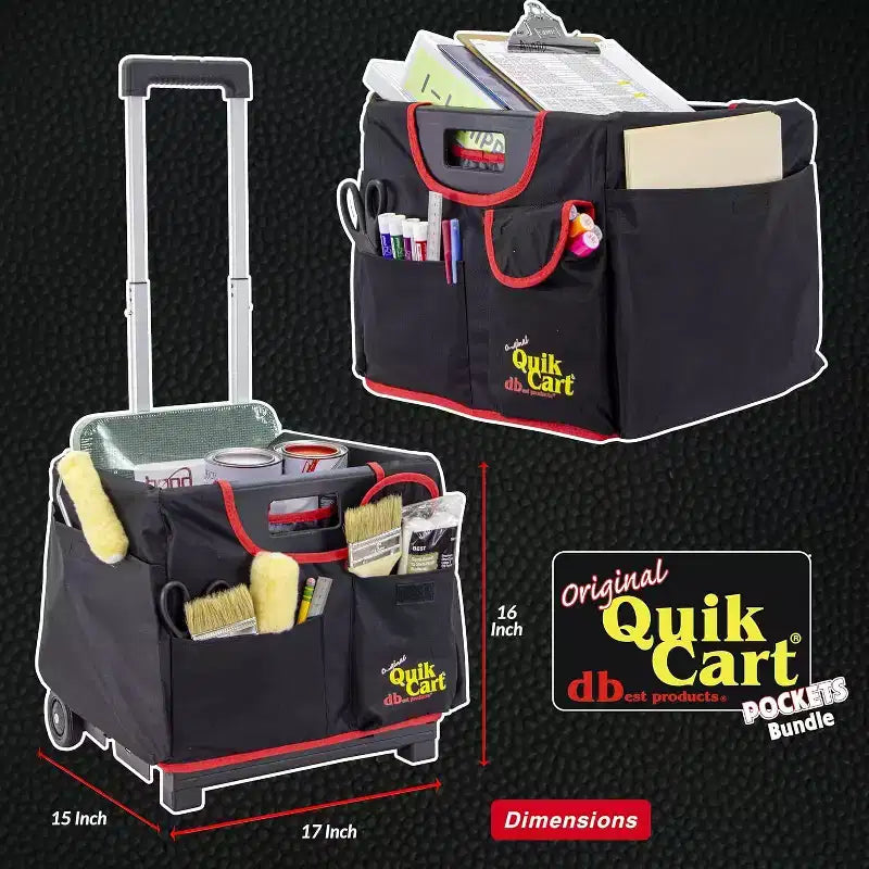 dbest products Quik Cart Pockets Bundle caisse roulante de sport
