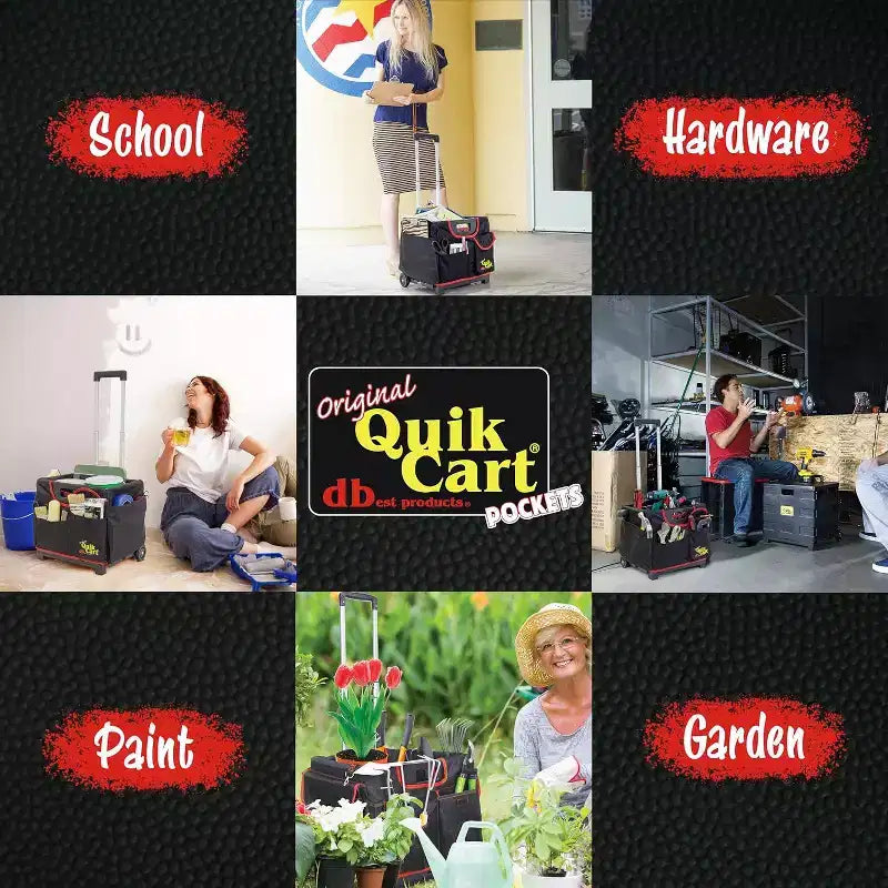 dbest products Quik Cart Pockets Bundle caisse roulante de sport