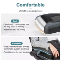 FIRNEWST Confort de jeu supérieur : Chaise ergonomique en cuir PU avec accoudoirs relevables réglables