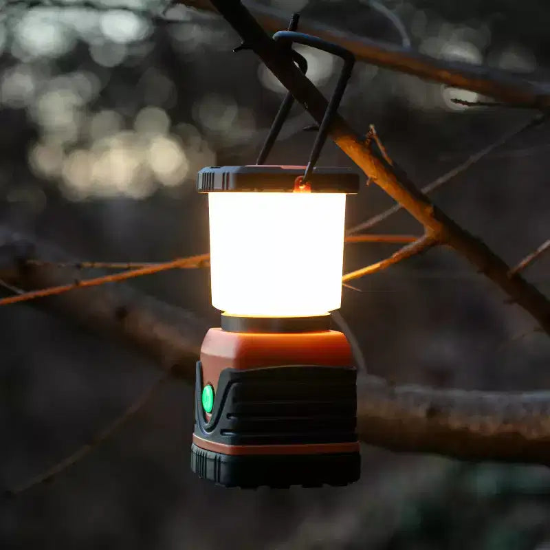 Lanterne de camping LED ultra-lumineuse 1000LM, alimentée par batterie, 4 modes d'éclairage, résistante à l'eau avec crochet de suspension et longue autonomie