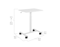 Chariot de bureau mobile pneumatique Seville Classics airLIFT