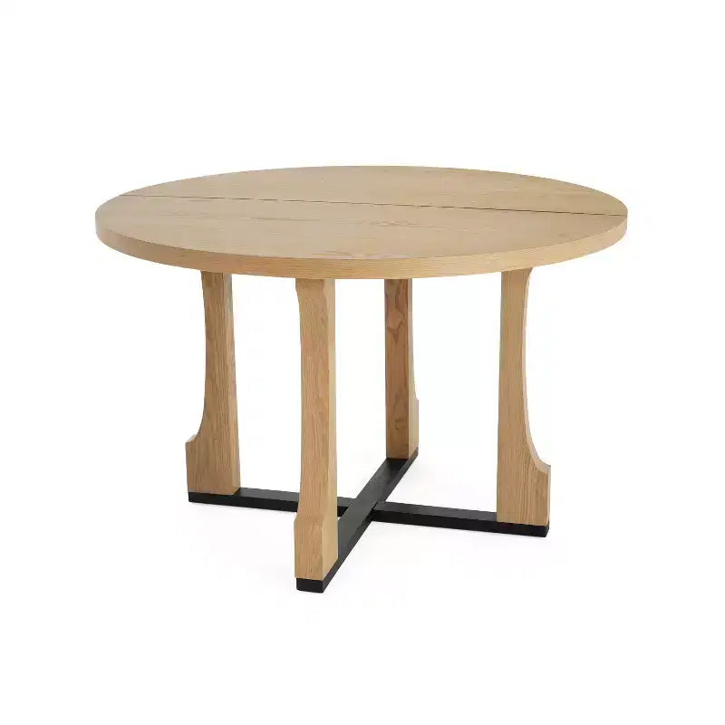 Table de salle à manger ronde Christopher Knight Home Dakota 48 avec cadre rustique en croix