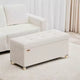 Storage Ottoman Bench, Storage Chest with Lid, 15 x 30 x 15.2 Inches, Foot Rest Stool, 20 Gal. (77 L), for Bedroom, Living Room