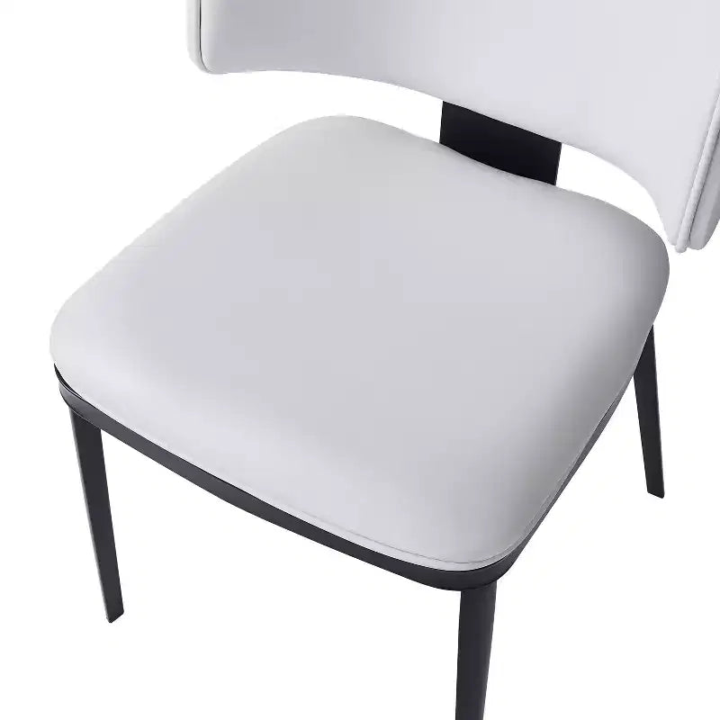 Christopher Knight Home Enoch Chaises de salle à manger modernes rembourrées en similicuir (lot de 2)