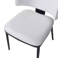 Christopher Knight Home Enoch Chaises de salle à manger modernes rembourrées en similicuir (lot de 2)