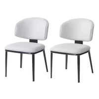 Christopher Knight Home Enoch Chaises de salle à manger modernes rembourrées en similicuir (lot de 2)