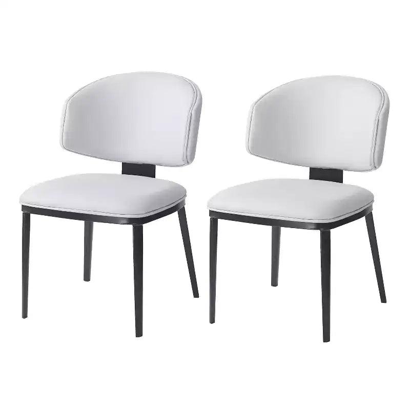 Christopher Knight Home Enoch Chaises de salle à manger modernes rembourrées en similicuir (lot de 2)