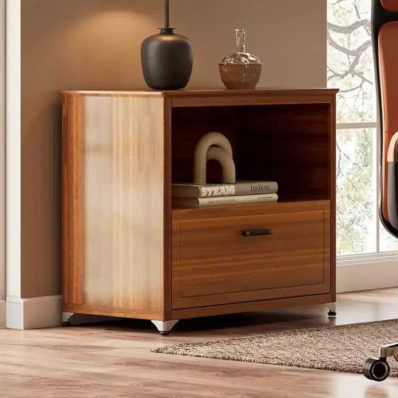 Armoire de rangement de dossiers d'exposition 29'', noyer