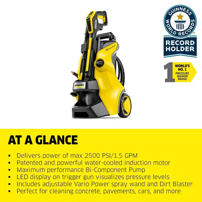 Karcher K 5 Power Control CHK Nettoyeur Haute Pression Électrique, Max 2500 PSI, 1.5 GPM