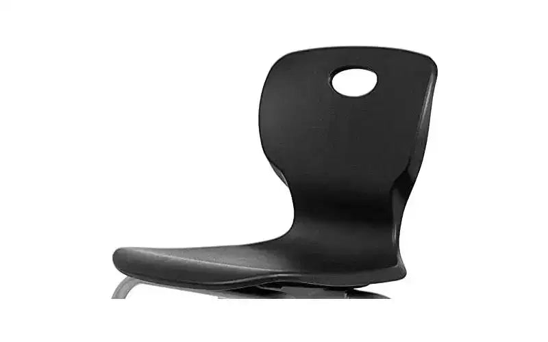 Chaise empilable d'écolier - assise luxueuse et confortable avec structure robuste rivetée - pour salles de classe en apprentissage à domicile ou bureau - lot de 4 chaises