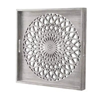 Miroir en bois de ferme Heynemo, miroirs décoratifs carrés muraux, miroirs muraux pour salon, chambre, salle à manger, entrée, couloir
