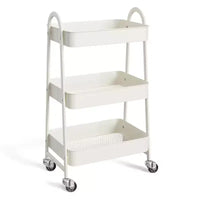 Chariot de rangement utilitaire en métal à 3 niveaux, petit chariot roulant pour la cuisine, la salle de bain, la buanderie, le bar, les étagères de bureau